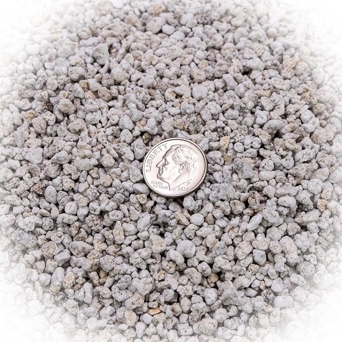 Gardenera Organic Perlite — Medium/Fine Grade Horticultural Soil Amendment for Indoor & Outdoor Container Plants for Drainage Management and Enhanced Growth (3 Quart)