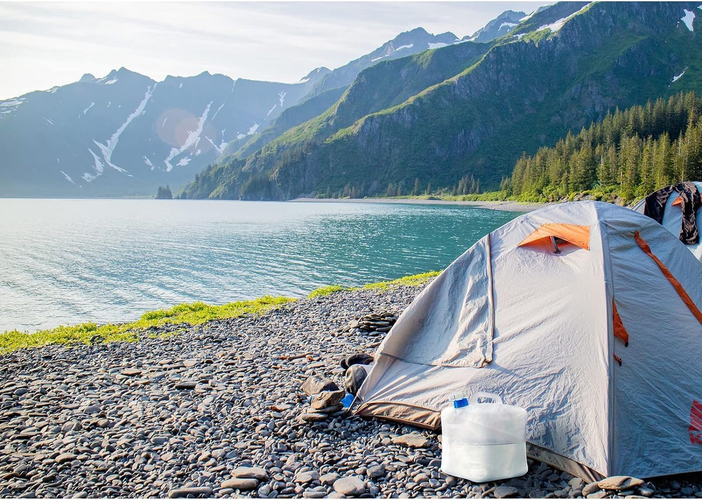 Collapsible Water Container Jug, 2.6 Gallon No BPA Water Storage Carrier with Spigot, for Camping Hiking Backpacking RV Outdoors and Emergency, Foldable Portable Survival Kits for Hurricane