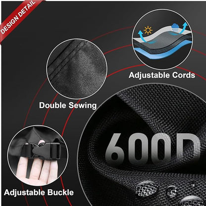 Zettum Patio Sofa Cover 80 Inch - 600D Outdoor Couch Cover Furniture Cover Waterproof & Heavy Duty, Large 3-Seater Bench Cover for Outside Sofa, Loveseat, Couch, Glider and Bench - 80 x 42 x 33 Inch