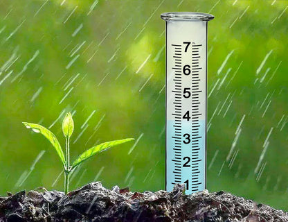 JMBay Rain Gauge Replacement Tube,7 inch Capacity Outdoor Rain Gauge Glass Tube for Garden Yard Home, Upgraded Lip Design Large Font Transparent Measure Tube,Best pcs Tube with 1 Clean Brush.