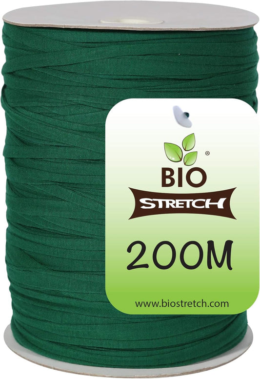 Soft Garden Plant Ties for Indoor & Outdoor Plants - Strong & Stretchy Cut-to-Length Plant Tape for Climbing Plants, Tomato Vines & Home Gardening (656 ft / 200M)