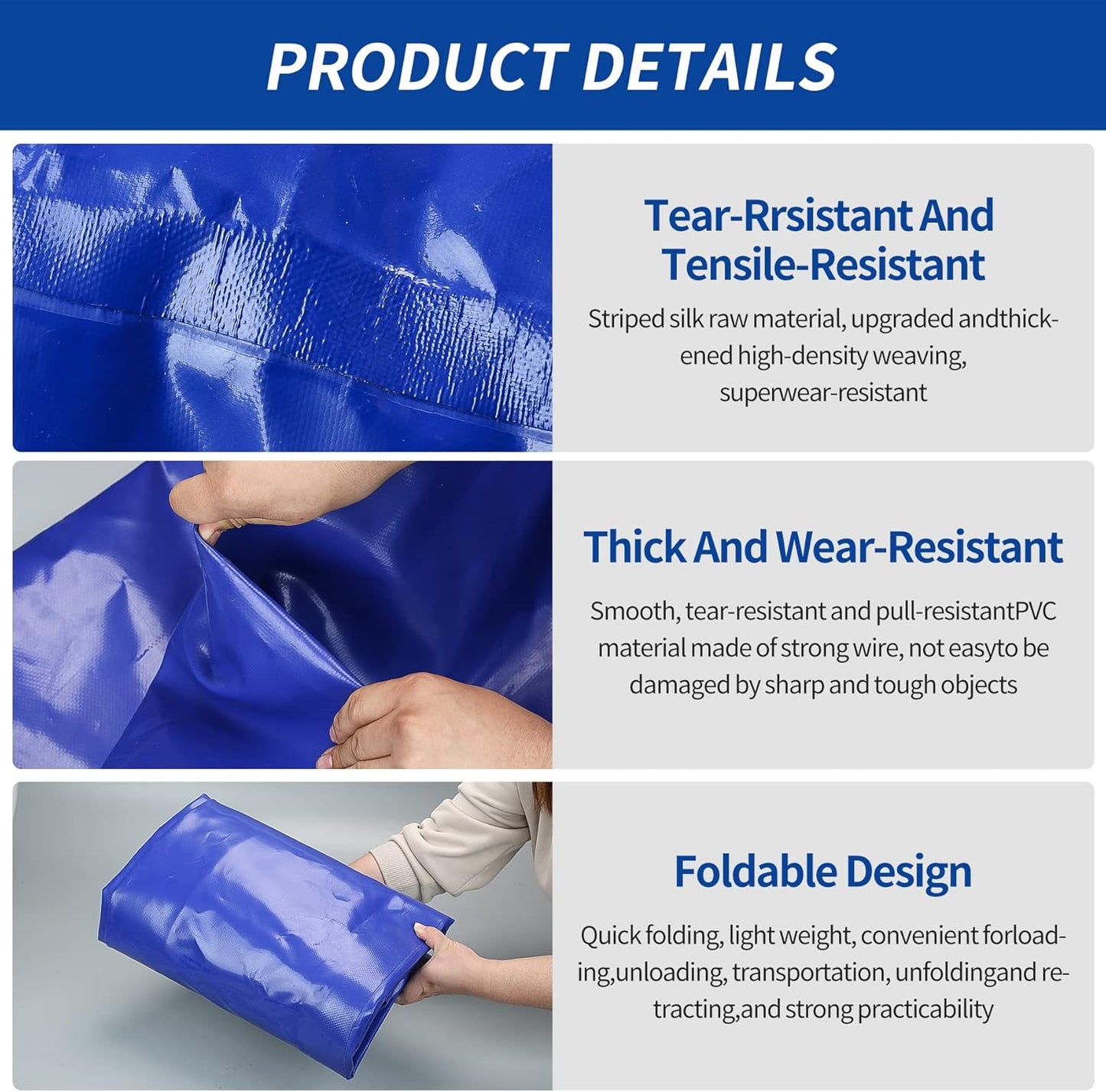 2000 L/528 gal Water Bladder Storage Containers, Foldable Portable Water Tank Large Capacity Soft Water Bag, Drought Resistance, Fire Prevention, Emergency Water