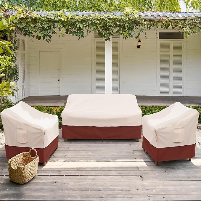 COSFLY Patio Furniture Covers Waterproof, Outdoor Chair Covers 2 Pack Heavy Duty - Fits up to 29W x 30D x36H Inches (2 Pack)