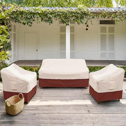 COSFLY Patio Furniture Covers Waterproof, Outdoor Chair Covers 2 Pack Heavy Duty - Fits up to 29W x 30D x36H Inches (2 Pack)