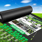 Non-Woven Thick Weed Barrier Fabric 3 FTx300 FT, 3.2oz Heavy Duty Weed Barrier Landscape Fabric, Ground Cover for Superior Weed Control, Easy Setup for Gardens, Landscaping, Flower Beds (Black)