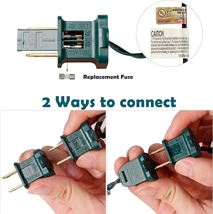 Red Christmas Lights Indoor Outdoor, 33 FT 150 Count Incandescent Mini String, 120V UL Certified Green Wire for Xmas Tree, Wreath, Patio, Holiday, Party, Home, Garden Decorations