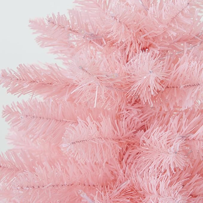 Pre-Lit Artificial Christmas Tree 3Ft, Battery Operated Desktop Xmas Tree with 50 LED 160 Branch Tips Mini Christmas Tree Decoration Indoor Outdoor