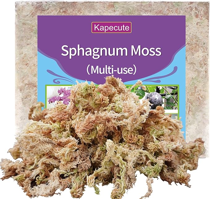 Sphagnum Moss 1.2 lb for DIY Moss Pole, Great Potting Mix for Indoor Plants, Help with Maintain Humidity