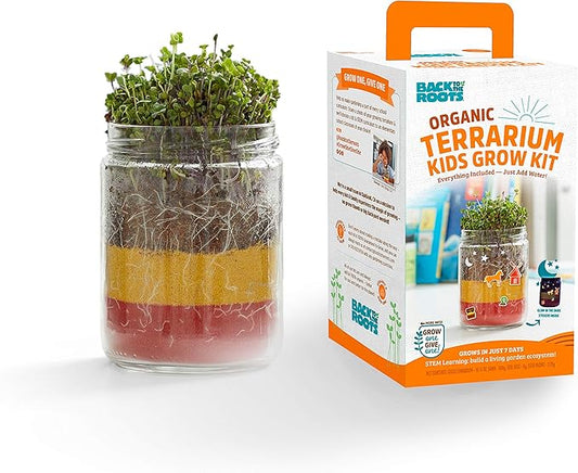Back to the Roots Terrarium Grow Kit - Easy-to-Use DIY Set for All Ages Small
