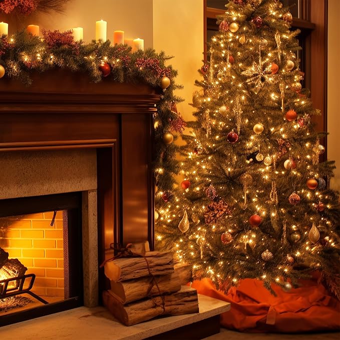 66FT 200 LED Christmas String Lights End-to-End Plug 8 Modes Indoor Lights with Timer, Outdoor Indoor Fairy Lights Christmas Tree Patio Garden Holiday Warm White