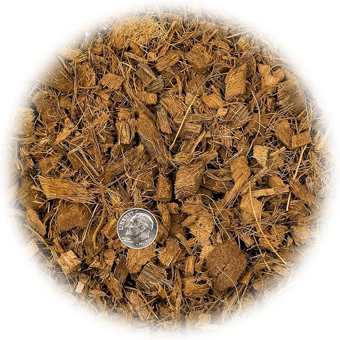 Premium Coconut Husk Chips and Fibers Mix for Orchids - 20 Quart - Houseplant, Monstera and Fiddle Leaf Fig by GARDENERA (4 Bags of 5 Quart)