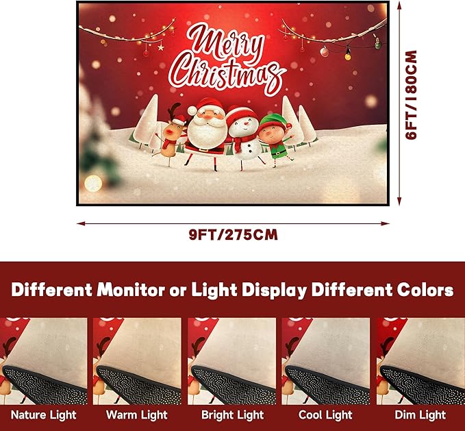 Christmas Area Rug 6' x 9' Red Snowflake Washable Rugs for Bedroom Non Slip Kitchen Rug Christmas Tree Indoor Carpet for Kids Room Dining Room Entryway