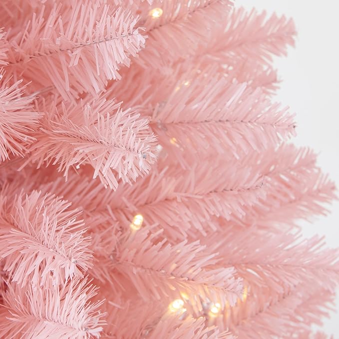 Pre-Lit Artificial Christmas Tree 3Ft, Battery Operated Desktop Xmas Tree with 50 LED 160 Branch Tips Mini Christmas Tree Decoration Indoor Outdoor