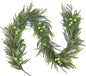 Christmas Norfolk Pine Garland with Berries - Realistic Spruce Greenery for Holiday Mantel, Fireplace, Table Decor