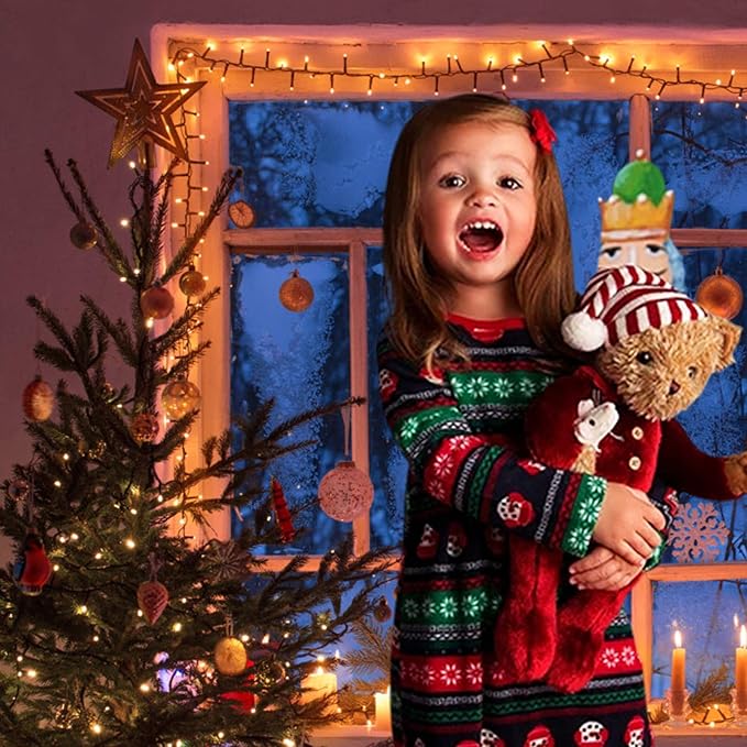 XTF2015 170ft 500 LED Christmas Lights Outdoor, 3 in 1 Color Changing Christms Tree Lights with 11 Modes and Remote for Outdoor Indoor Decor (Warm White & Multicolor & Combination) (170FT)