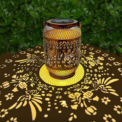 Solar Lantern Outdoor Waterproof,Birthday Gifts for Women Mom Grandma,Hummingbird Garden Decor,Metal Hanging Solar Lights Decorative for Christmas,Thanksgiving,Backyard,Patio,Porch,Lawn