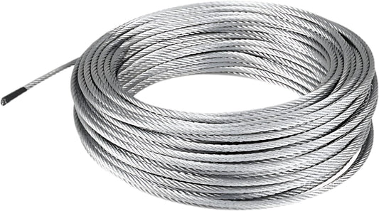 Galvanized Aircraft Cable Wire Rope 3/8" 7x19-100 ft Coil for DIY Cable Decking Railing System, Marine Grade