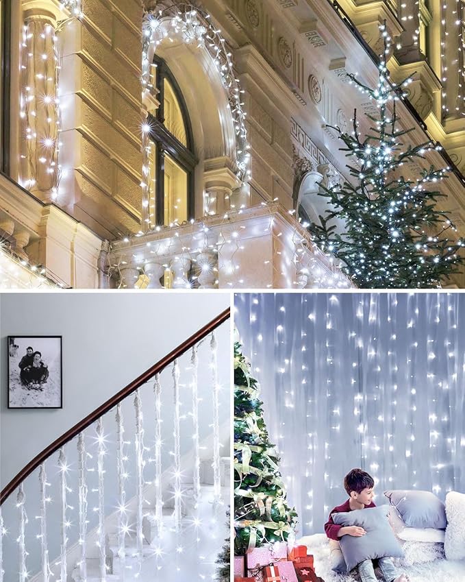 Fairy Lights for Bedroom Total 250 FT 760 LED, Extra Long Outdoor String Lights Waterproof, Timer & Memory, 8 Modes Dimmable Plug in Fairy for Classroom Outside Tree Wedding Patry Cool White