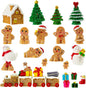 30 Pcs Mini Christmas Figurines Christmas Miniature Gingerbread Man for Fairy Garden and Snow Globes Christmas Decor