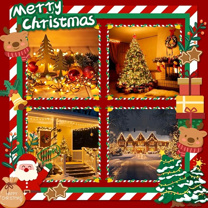 Voice Control 88ft 240LED Smart Christmas String Lights Outdoor/Indoor | String Lights Plug in with Remote, 12Modes, 7Voice Commands & Timers, Christmas Twinkle Light for Xmas Tree Decor (Warm White)