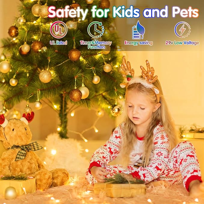 Heceltt 403FT 1000 LED Christmas Lights Outdoor, Color Changing String Lights with 11 Modes and Timer Memory Function for Xmas Tree Wedding Party Holiday Decor (Warm White to Multicolor)