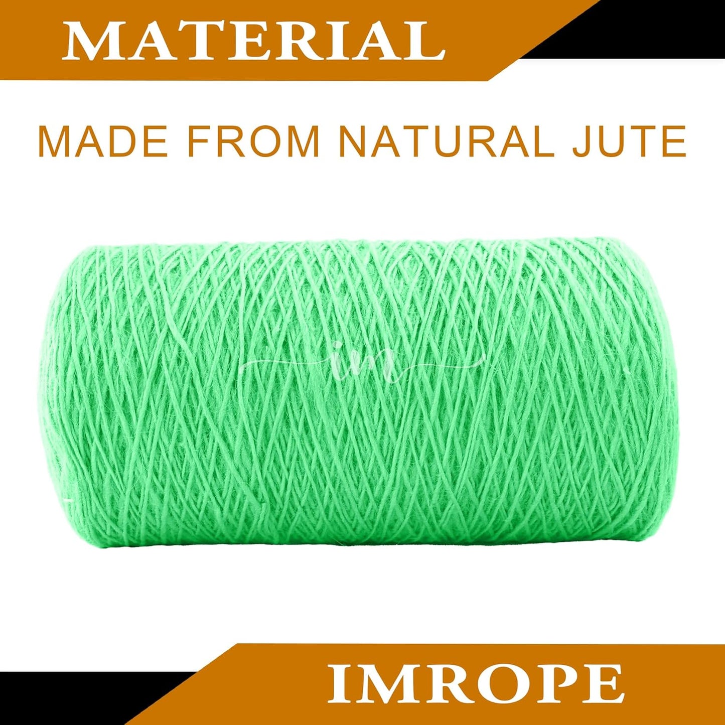 1mm x 3000 Feet Light Green Jute Rope, Twine for Gardening Tomato Climbing Plant Tie Floristry Crafts Gift Wrapping Packing Decor