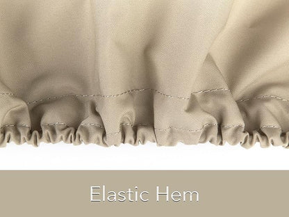 Covermates Elite Outdoor Sectional Armless Chair Cover – Water-Resistant 300D Polyester Patio & Garden Chair Protector with Drawcord Hem, Adjustable Buckle Straps & Mesh Vent, 28W x 34D x 30H, Khaki