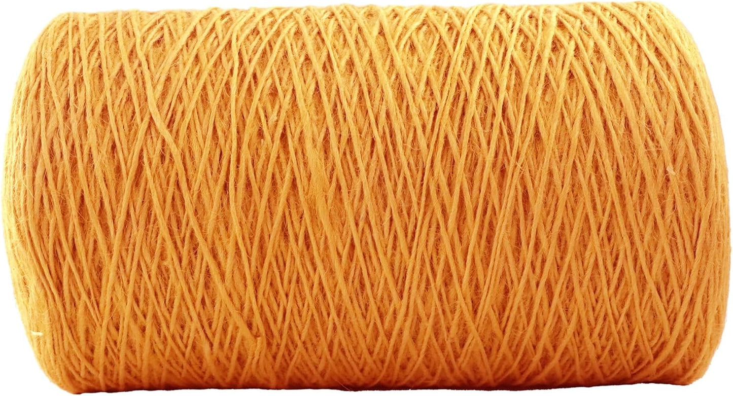 1mm x 2500 Feet Orange Jute Rope, Twine for Gardening Tomato Climbing Plant Tie Floristry Crafts Gift Wrapping Packing Decor