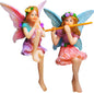 Mood Lab Fairy Garden - Miniature Fairies Figurines - Sitting Girls Set of 2 pcs - for Outdoor or House Decor Statue Kit