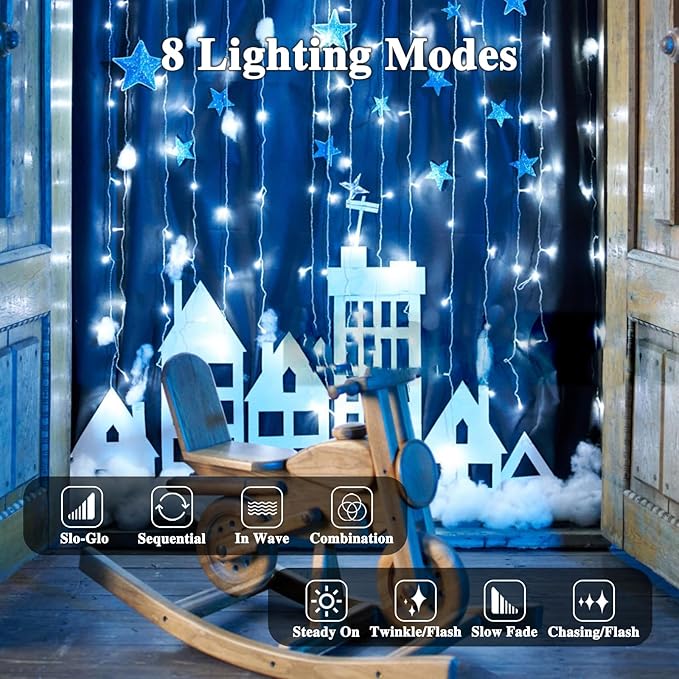 240LED 88Ft Connectable String Lights Indoor Outdoor Clear Wire | Cool White Christmas Lights | Twinkle Fairy Light Plug in with Timer for Bedroom Classroom Wedding Tree Patio Decor
