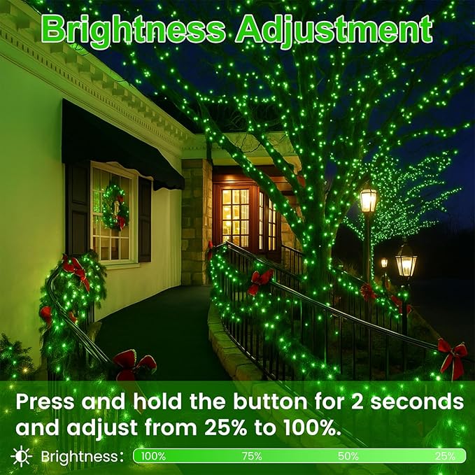 Upgraded Connectable 200 LED Christmas String Lights Outdoor Indoor, 66FT Orange Christmas Decorations Lights 13 Modes, Waterproof Twinkle Fairy Lights Plug in Clear Wire for Tree, Bedroom Decoration