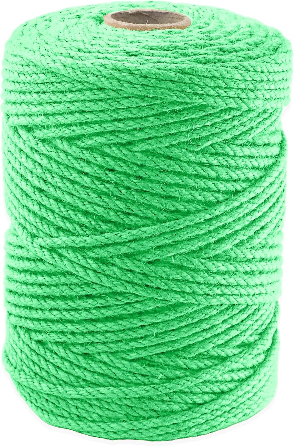 4mm x 500 Feet Light Green Jute Rope, Twine for Gardening Tomato Climbing Plant Tie Floristry Crafts Gift Wrapping Packing Decor