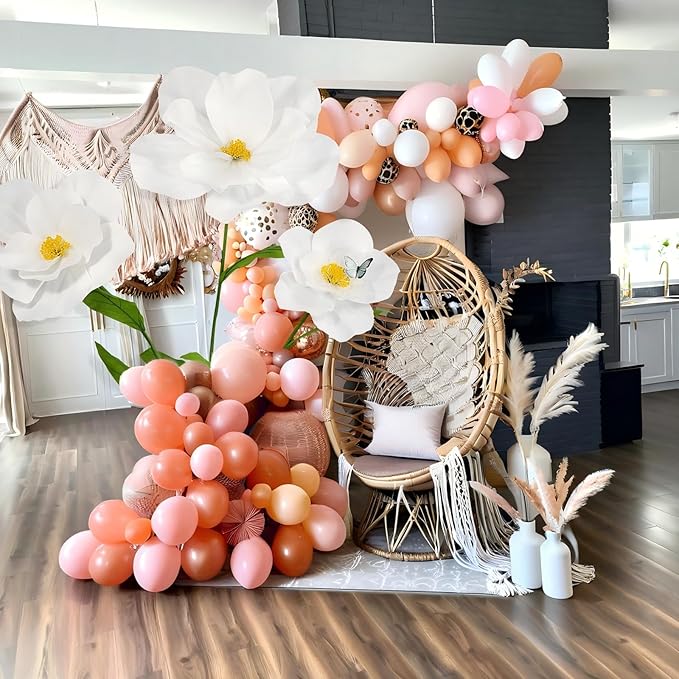 5.8 Ft Giant Artificial Flowers for Decoration,Large EVA Flower Decor,Wedding Arrangements, Birthday Party Banquet Background,Hotel,Office,Window Display(White)