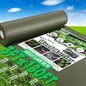 Non-Woven Thick Weed Barrier Fabric 3 FTx180 FT, 3.2oz Heavy Duty Weed Barrier Landscape Fabric, Ground Cover for Superior Weed Control, Easy Setup for Gardens, Landscaping, Flower Beds (Green)