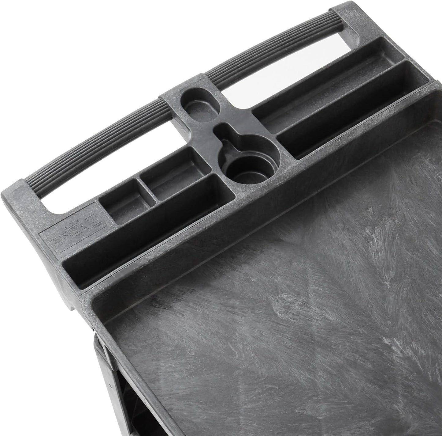 Dryser Utility Cart with Wheels, 46" x 25" Heavy Duty 550 lb. Capacity with Shelves - 3 Tier Rolling Cart with Two 5" Swivel Casters for Warehouse, Garage, Cleaning