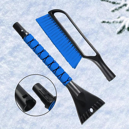 27" Snow Brush & Ice Scraper for Car Windshield, Detachable Snow Scrapers with Foam Grip for Cars, Trucks, SUVs
