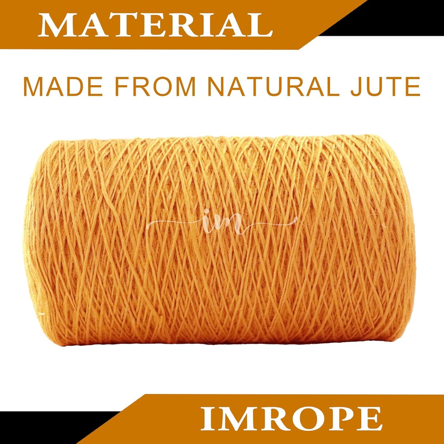 1mm x 5000 Feet Orange Jute Rope, Twine for Gardening Tomato Climbing Plant Tie Floristry Crafts Gift Wrapping Packing Decor