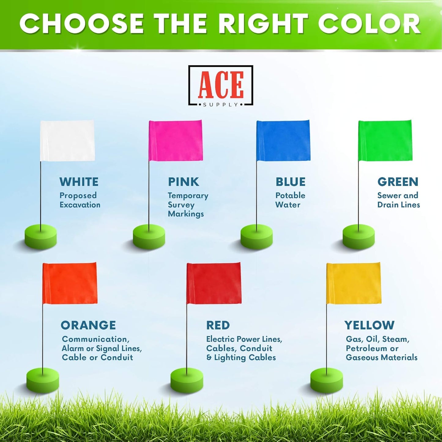 Yellow Marking Flags 1000 Pack - 4x5x15 Inch Yellow Flags for Yard - Markers For Lawn, Irrigation, Landscaping, Survey & Sprinkler Head Marking