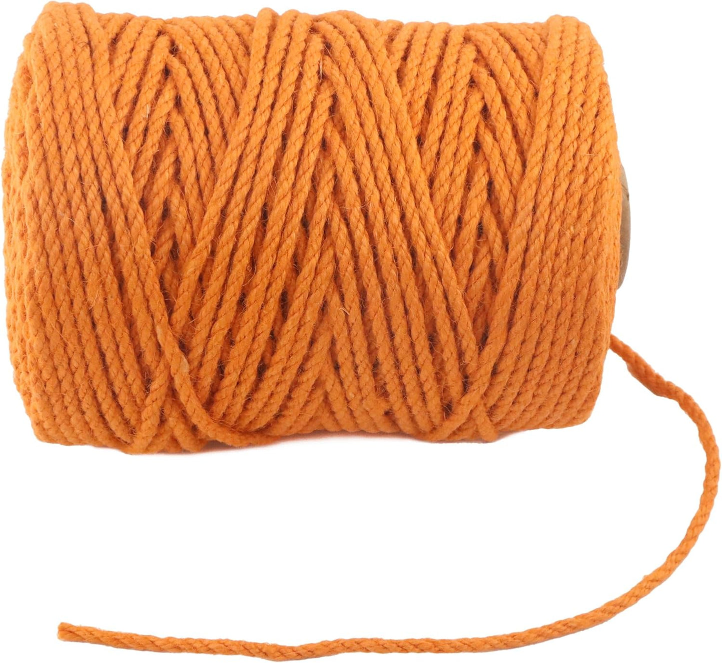 4mm x 300 Feet Orange Jute Rope, Twine for Gardening Tomato Climbing Plant Tie Floristry Crafts Gift Wrapping Packing Decor