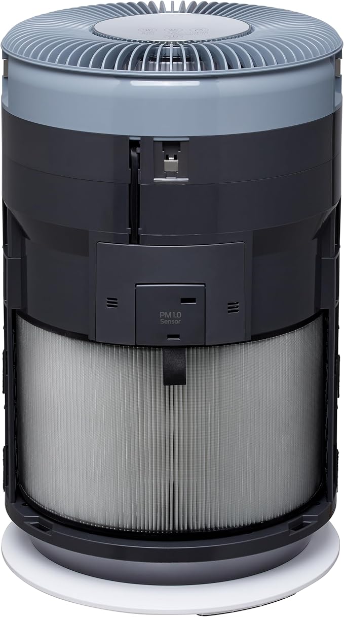 LG PuriCare 360 Air Purifiers for Home, Large and Small Room, Bedroom, Up to 2,059 ft² in 1 Hr with NanoFiber True HEPA Filter, 360 Degrees of Filtration, WiFi, Air Quality Monitor, Low Noise