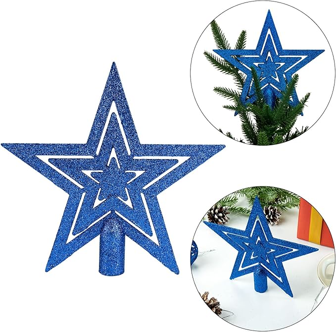 Aitsite 100 Pack Christmas Tree Ornaments Set Mini Shatterproof Holiday Ornaments Balls (Blue)