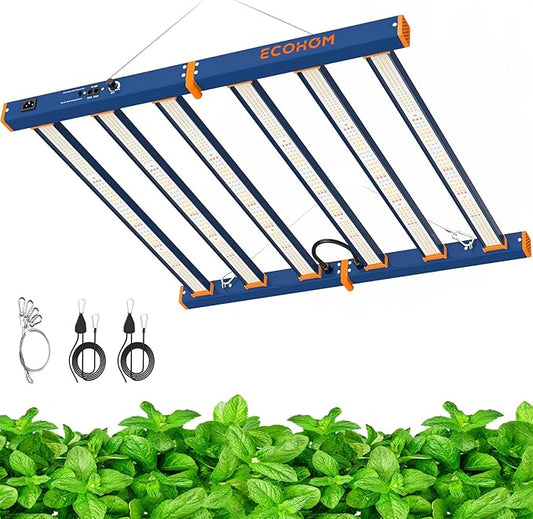 LED Grow Light, 500W Grow Lights for Indoor Plants, Full Spectrum Growing Light Plant Foldable & Hanging Growing Lamps, Daisy Chain Dimmable Grow Lamp, Commercial for 4x4ft Coverage in Grow Tent