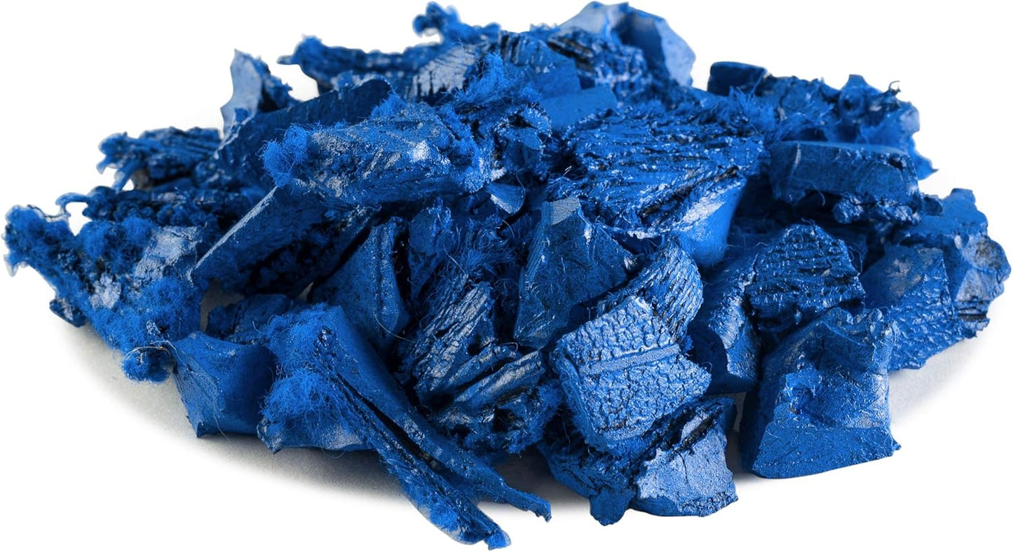 Playsafer Rubber Mulch Nuggets Protective Flooring for Playgrounds, Swing-Sets, Play Areas, and Landscaping (2,000 LBS - 77 CU. FT, Blue)