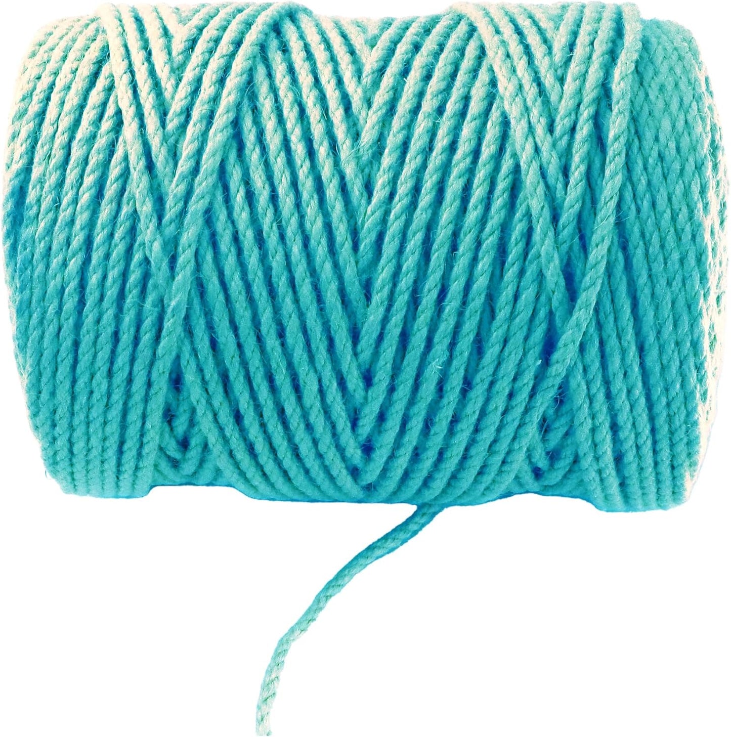 4mm x 500 Feet Blue Jute Rope, Twine for Gardening Tomato Climbing Plant Tie Floristry Crafts Gift Wrapping Packing Decor