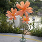 Artificial Giant Flowers for Decoration,Large Paper Daisies Flowers with Stems and Stands Base,Big Flower Decor for Wedding Birthday Party Garden, Party Banquet Background Decor (Orange)