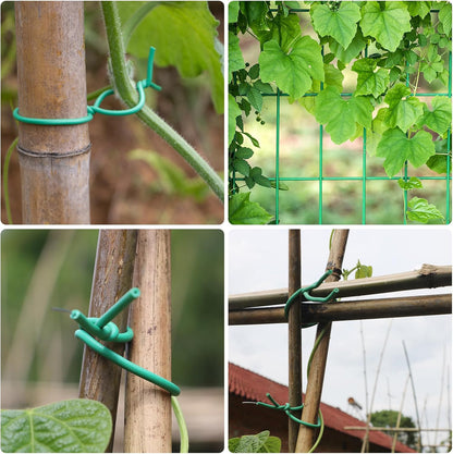 Garden Flexible Wire Tie, TPR Soft Twist Plant Ties Support Plant Vines for Supporting and Fixing Garden Planting Branches Vines & Stems ,Organize Data Wire and Office Organization (100ft, 0.2in)