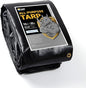 GUARD SHIELD Extreme Heavy Duty Black Poly Tarp 10x20 Feet Cover Waterproof Tarps 20mil Thick UV and Tear Resistant Tarpaulin