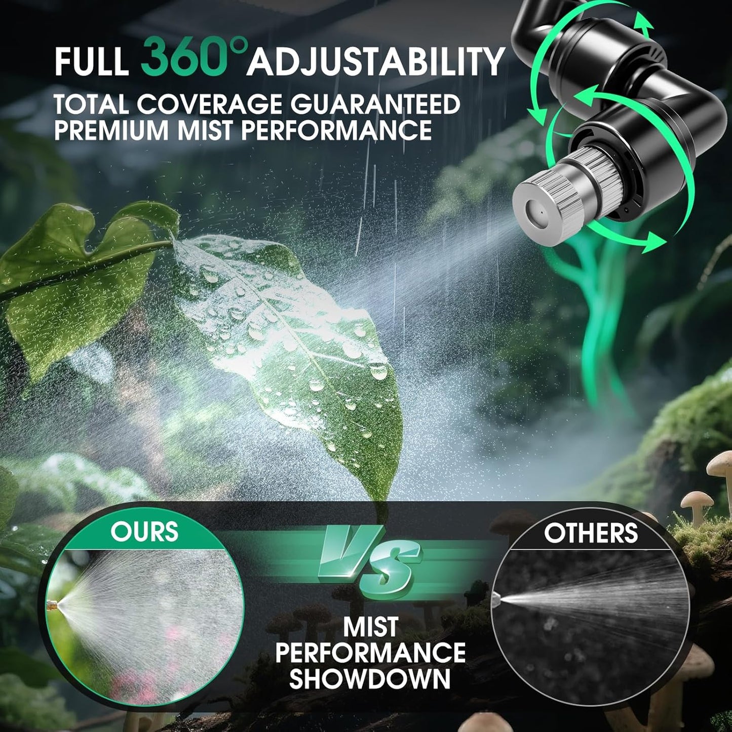 Reptile Mister Humidifier Reptile Mister System with Timer – Auto Terrarium Misting System for Chameleons, Snakes, Frogs, Lizards & Turtles