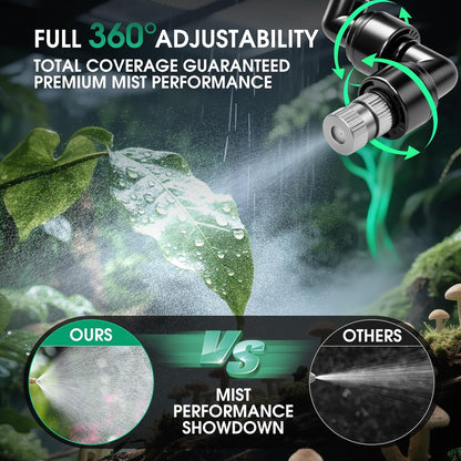 Reptile Mister Humidifier Reptile Mister System with Timer – Auto Terrarium Misting System for Chameleons, Snakes, Frogs, Lizards & Turtles