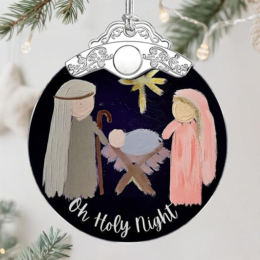 Nativity Ornament | Nativity Scene | Christmas Ornament | Christmas Decoration | Holiday Decor | Religious Gifts | Christian Gifts | Gift Exchange | Gift Idea - Pattern A